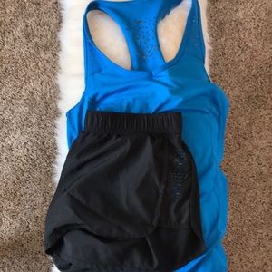 Workout tank and shorts